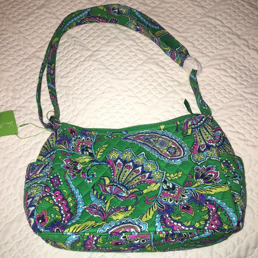 Vera Bradley On The Go Emerald Paisley bag